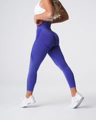Electric Blue Contour Seamless Leggings Electric Blue | NVGTN Outlet