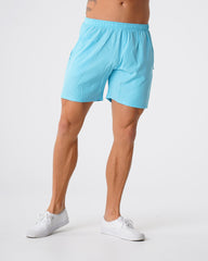 Aqua Flex Shorts Aqua | NVGTN New