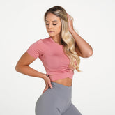 Dusty Rose Crossbody Tee Dusty Rose | NVGTN Outlet