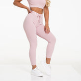 Pink Lazy Day Lounge Bottoms Pink | NVGTN Sale