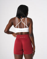White Galaxy Ribbed Seamless Bra White | NVGTN US