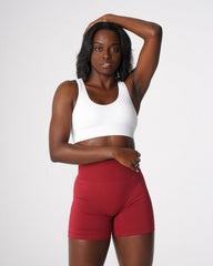 White Galaxy Ribbed Seamless Bra White | NVGTN US
