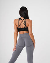 Black Galaxy Ribbed Seamless Bra Black | NVGTN Discount