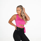 Hot Pink Strut It Crop Hot Pink | NVGTN Online