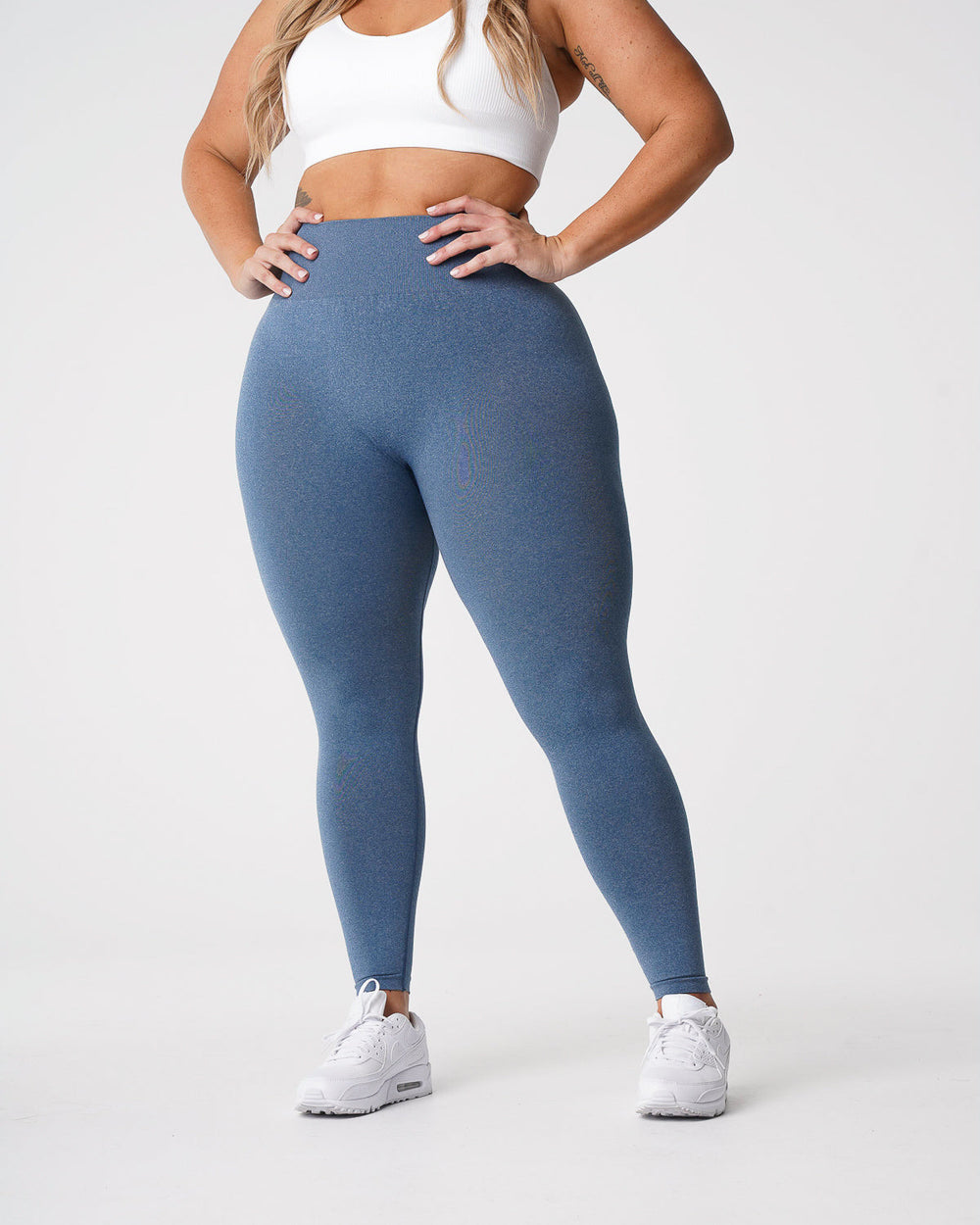 Slate Blue NV Seamless Leggings Slate Blue | NVGTN For Sale
