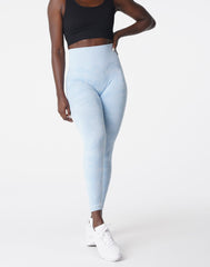 Icy Blue Camo Seamless Leggings Icy Blue | NVGTN New