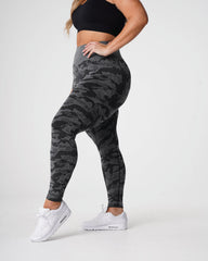 Black Camo Seamless Leggings Black | NVGTN Outlet