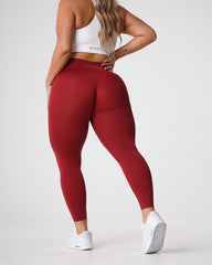 Carmine Solid Seamless Leggings Carmine | NVGTN For Sale