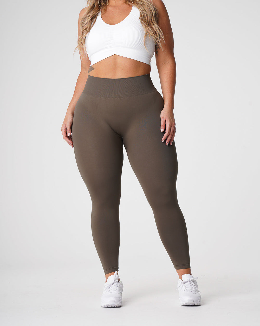 Olive Solid Seamless Leggings Olive | NVGTN Discount