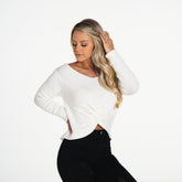 Ivory Cuddle Up Knit Sweater Ivory | NVGTN Online