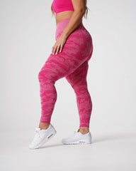Fuchsia Camo Seamless Leggings Fuchsia | NVGTN New