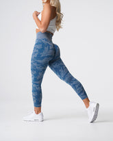 Slate Blue Camo Seamless Leggings Slate Blue | NVGTN Online