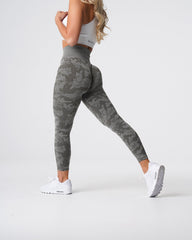 Khaki Green Camo Seamless Leggings Khaki Green | NVGTN Sale