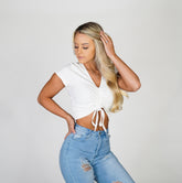 White Pulling Strings Tee White | NVGTN Sale