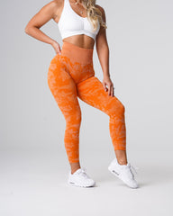 Burnt Orange Camo Seamless Leggings Burnt Orange | NVGTN For Sale