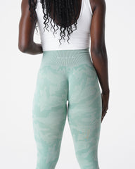 Sage Green Camo Seamless Leggings Sage Green | NVGTN Online Shop