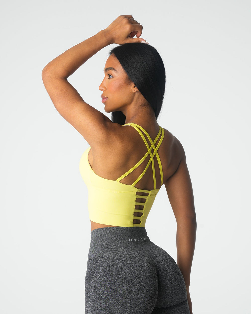 Pastel Yellow Matrix Bra Top Pastel Yellow | NVGTN Near Me