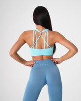 Aqua Galaxy Ribbed Seamless Bra Aqua | NVGTN Near Me