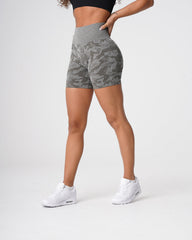 Khaki Green Camo Seamless Shorts Khaki Green | NVGTN Near Me