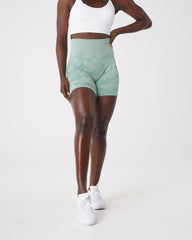 Sage Green Camo Seamless Shorts Sage Green | NVGTN Online Shop