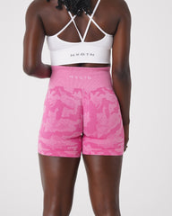 Bubble Gum Pink Camo Seamless Shorts Bubble Gum Pink | NVGTN For Sale