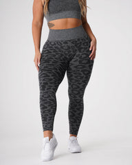 Black Speckled Leopard Seamless Leggings Black Speckled | NVGTN Discount