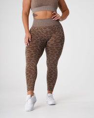 Mocha Leopard Seamless Leggings Mocha | NVGTN Near Me