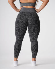 Black Speckled Zebra Seamless Leggings Black Speckled | NVGTN US