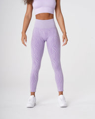 Lilac Zebra Seamless Leggings Lilac | NVGTN Outlet