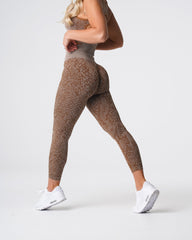 Mocha Snakeskin Seamless Leggings Mocha | NVGTN Online Shop