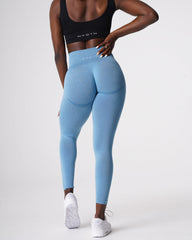 Sky Blue Curve Seamless Leggings Sky Blue | NVGTN New
