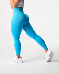 Aqua Curve Seamless Leggings Aqua | NVGTN For Sale