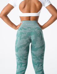 Forest Green Camo Seamless Leggings Forest Green | NVGTN Online Shop