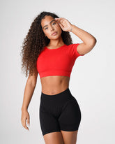 Scarlet Open Back Tee Scarlet | NVGTN US