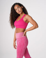 Fuchsia Galaxy Ribbed Seamless Bra Fuchsia | NVGTN Discount