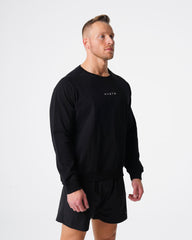 Black Crew Neck Sweatshirt Black | NVGTN Sale