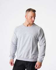 Grey Crew Neck Sweatshirt Grey | NVGTN Near Me