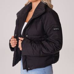 Black Winter Nights Puffer Jacket Black | NVGTN Sale