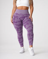 Violet Camo Seamless Leggings Violet | NVGTN US
