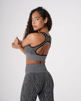 Black Speckled Zebra Eclipse Seamless Bra Black Speckled | NVGTN US
