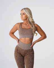 Mocha Snakeskin Eclipse Seamless Bra Mocha | NVGTN Online Shop