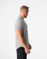 Grey Pulse Fitted Tee Grey | NVGTN For Sale