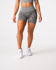 Khaki Green Leopard Seamless Shorts Khaki Green | NVGTN For Sale
