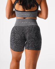 Black Speckled Snakeskin Seamless Shorts Black Speckled | NVGTN Online
