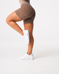 Mocha Snakeskin Seamless Shorts Mocha | NVGTN Discount