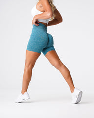 Teal Scrunch Seamless Shorts Teal | NVGTN Sale