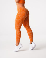 Burnt Orange Zebra Seamless Leggings Burnt Orange | NVGTN Outlet