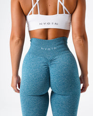Teal Scrunch Seamless Leggings Teal | NVGTN For Sale