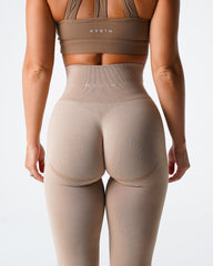 Beige Contour Seamless Leggings Beige | NVGTN Sale