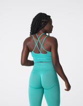Turquoise Flourish Seamless Bra Turquoise | NVGTN Online